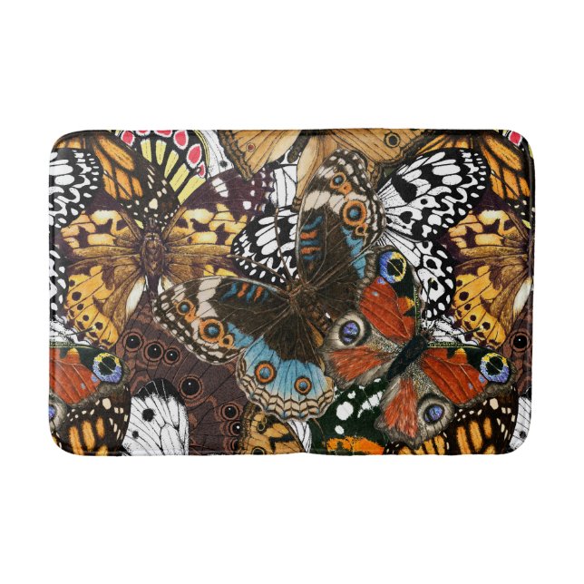 Animal print. Butterfly wings. Bath Mat (Front)