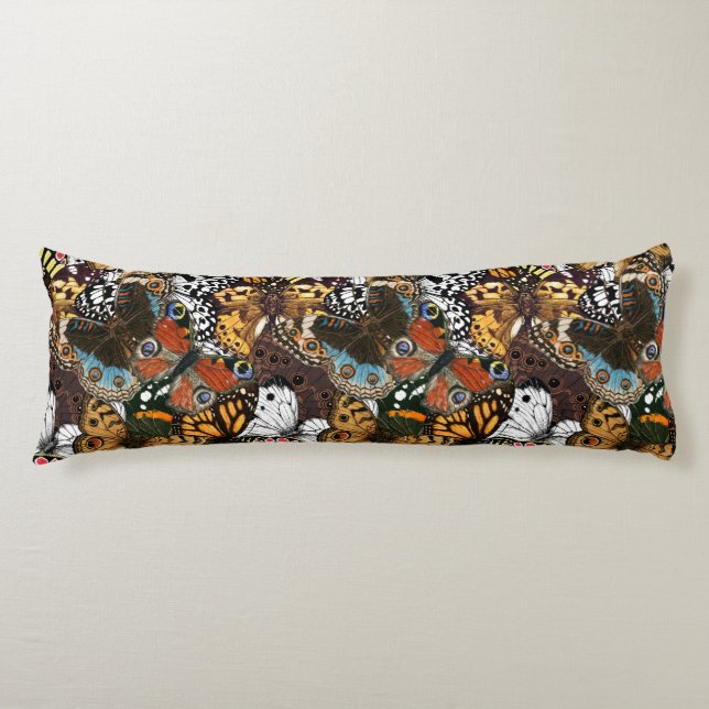 Animal print. Butterfly wings. Body Pillow (Front)