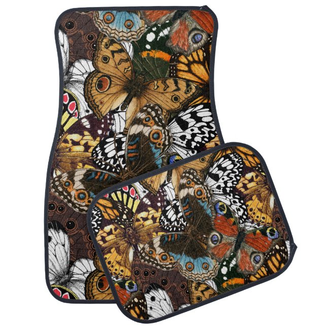 Animal print. Butterfly wings. Car Floor Mat (Set)
