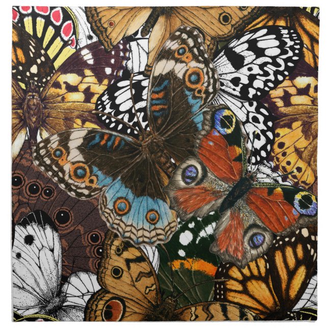 Animal print. Butterfly wings. Cloth Napkin (Front)