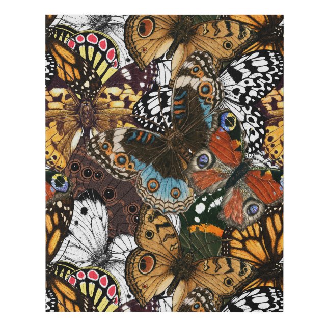 Animal print. Butterfly wings. Faux Canvas Print (Front)