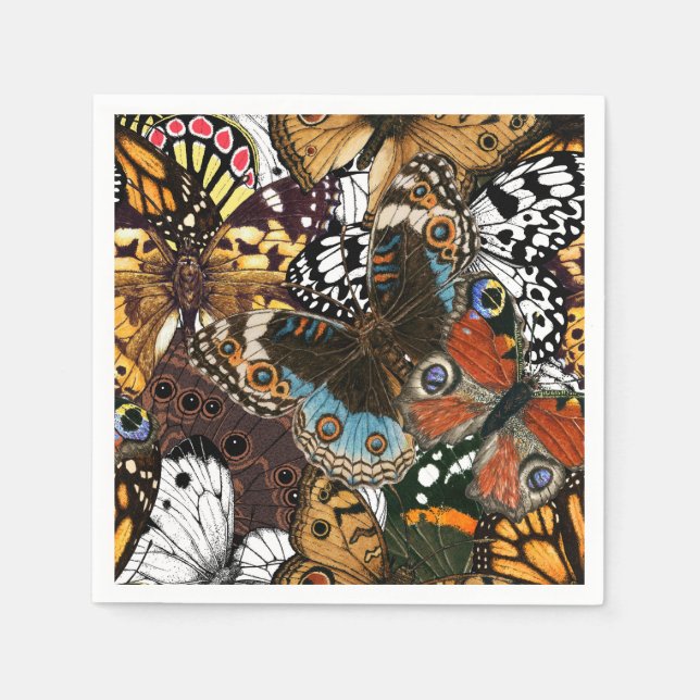 Animal print. Butterfly wings. Napkins (Front)