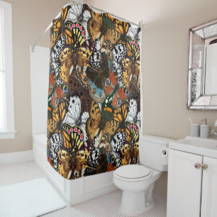 Animal print. Butterfly wings. Shower Curtain