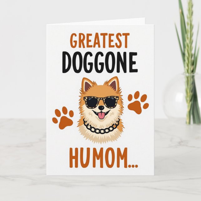 Animal Print Canine Cool Card (Front)
