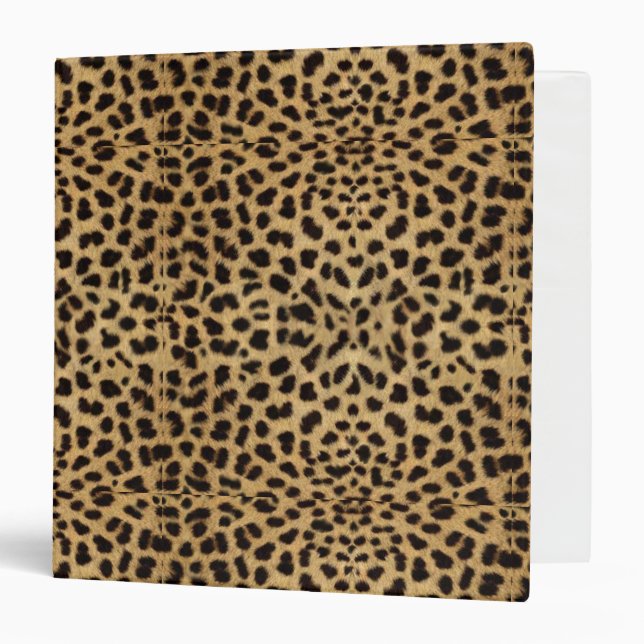 Animal Print Cheetah 3 Ring Binder (Front/Inside)