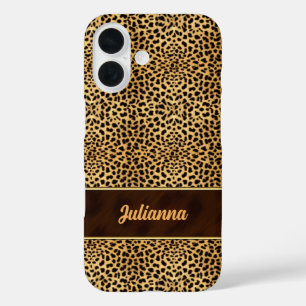 Animal Print Cheetah in Natural Hues iPhone 16 Case