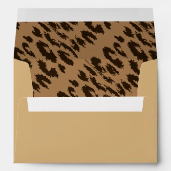 Animal Print  Cheetah Print Envelopes Tan & Brown by ColibriArts at Zazzle