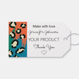 Animal Print Colorful Gift Tags