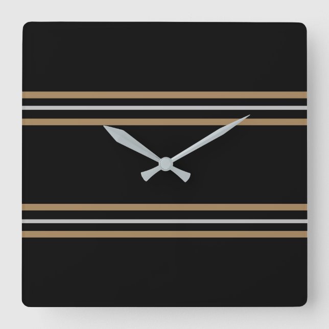 Animal Print Coordinate Square Clock (Front)