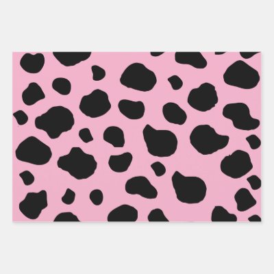 cow print wrapping paper