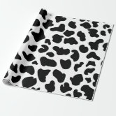 Black and White Cow Print Wrapping Paper