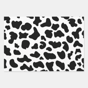 Animal Print, Cow Print Gift Pattern, Farm Animal Wrapping Paper Sheets