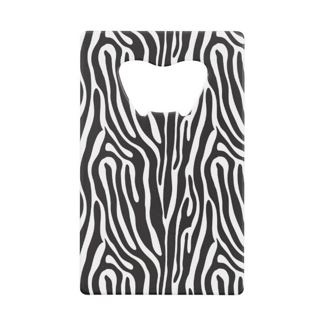 Animal Print Credit Card Bottle Opener (Front)