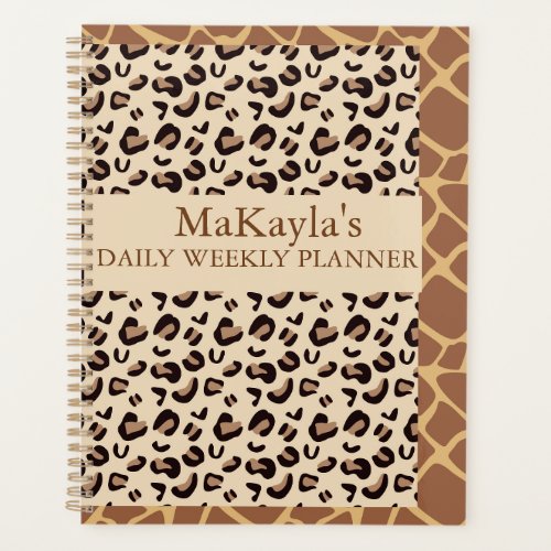 Animal Print Daily_Weekly Planner