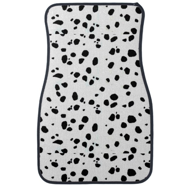 Animal Print Dalmatian Car Floor Mat (Front)
