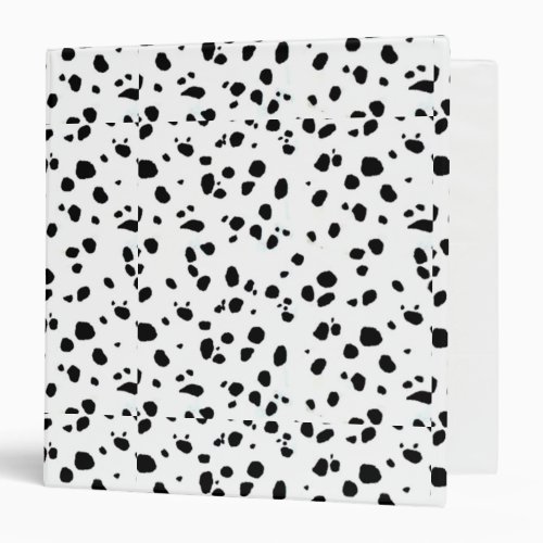 Animal Print Dalmation 3 Ring Binder