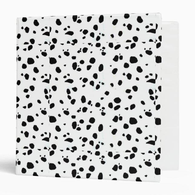 Animal Print Dalmation 3 Ring Binder (Front/Inside)