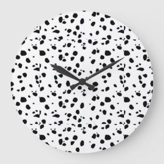 Animal Print Dalmation Large Clock