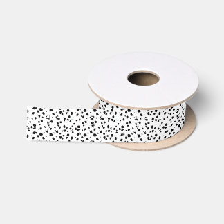 Animal Print Dalmation Satin Ribbon