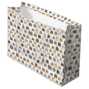Animal Print Designer Handbag Fashion Pattern Large Gift Bag