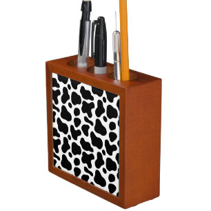 Animal print desk organizer