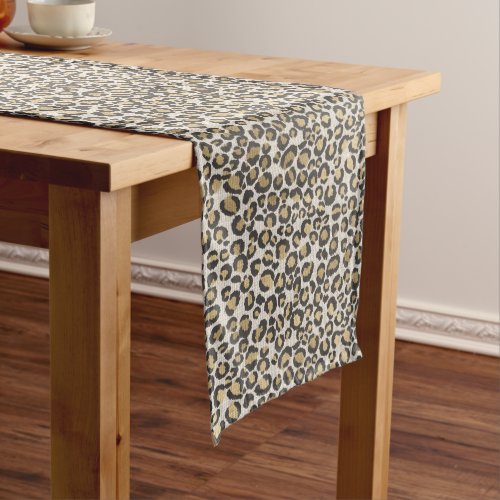 Animal Print Dining Linens Leopard Nuetrals Medium Table Runner