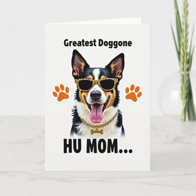 Animal Print Dog Card (Front)