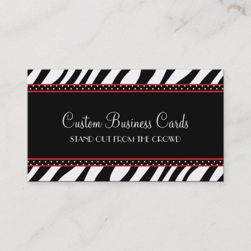 Animal Print Dot Business Card Templates