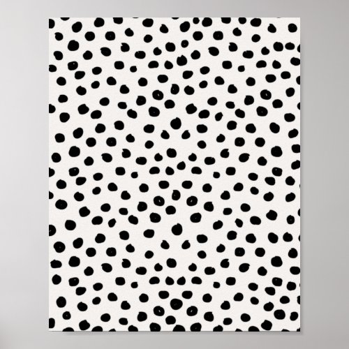 Animal Print Dots Black And White Dalmatian