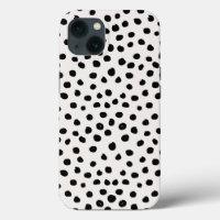 Animal Print Dots Black And White Dalmatian