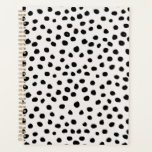 Animal Print Dots Black And White Dalmatian Planner<br><div class="desc">Animal Print - Black And White Dalmatian Inspired Dots.</div>