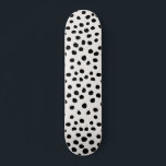 Animal Print Dots Black And White Dalmatian Skateboard<br><div class="desc">Animal Print - Black And White Dalmatian Inspired Dots.</div>