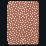 Animal Print Dots Rust Terracotta Dalmatian iPad Air Cover<br><div class="desc">Animal Print – Brown / Rust / Terracotta Dalmatian Inspired Dots.</div>