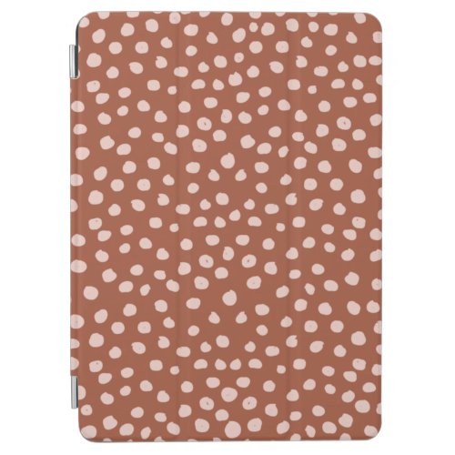 Animal Print Dots Rust Terracotta Dalmatian iPad Air Cover