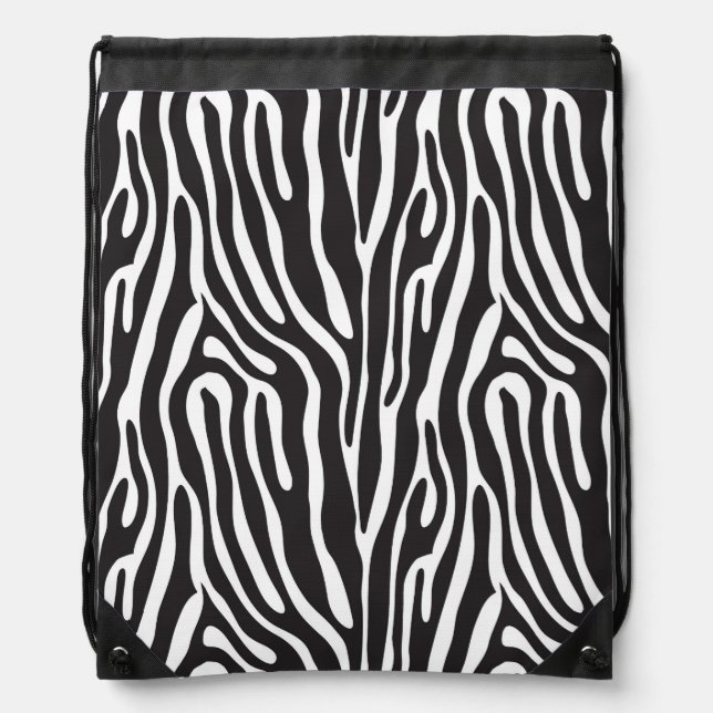 Animal Print Drawstring Bag (Front)