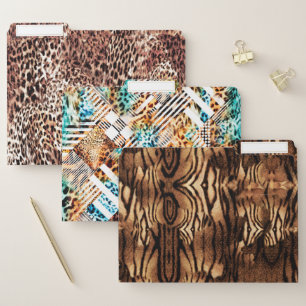 Animal Print File Folder