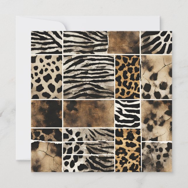 Animal Print - Flat Card (Front)