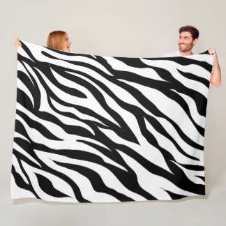 Animal print fleece blanket