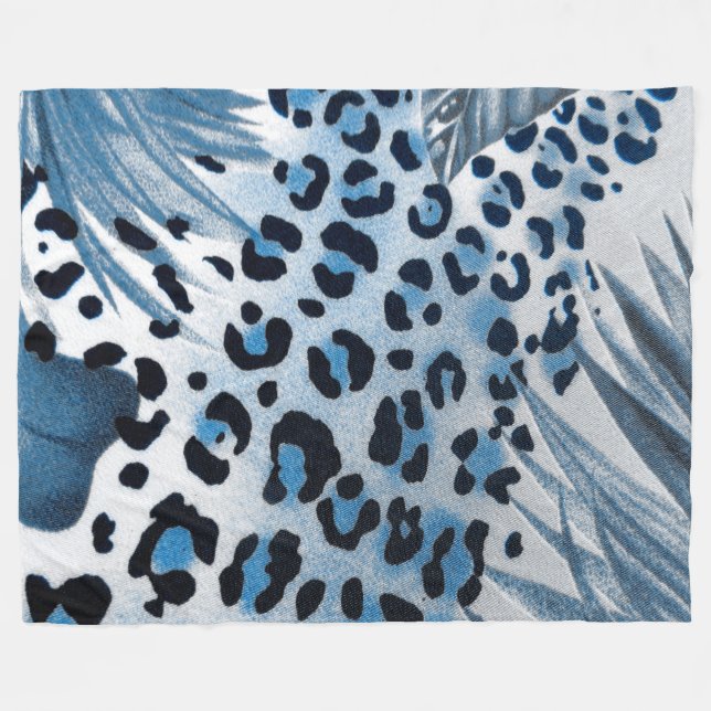 Animal Print Fleece Blanket (Front (Horizontal))