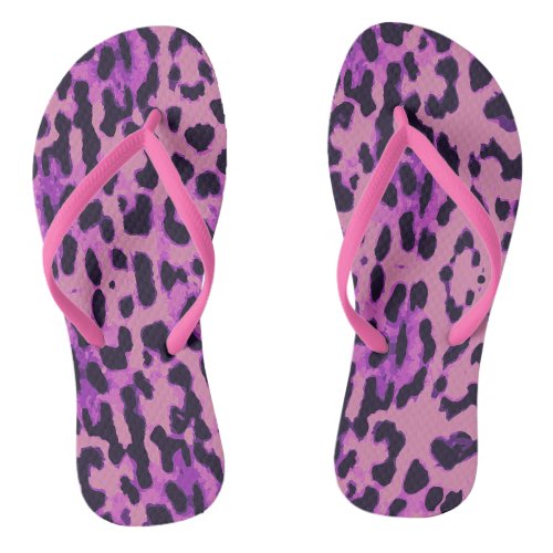 animal print flip flops