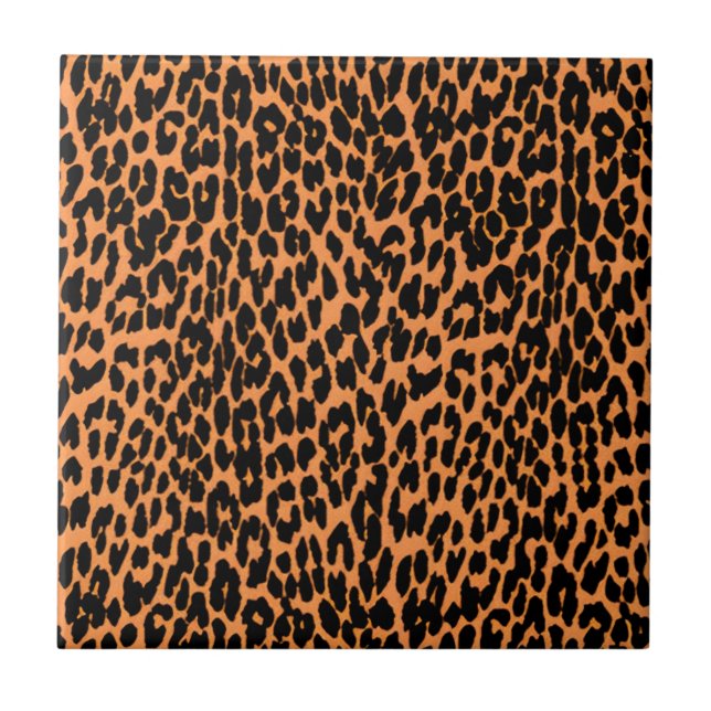 animal print floor tiles modern floral pattern (Front)