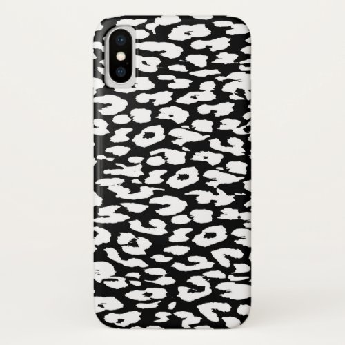 Animal print fur skin of leopard iPhone x case