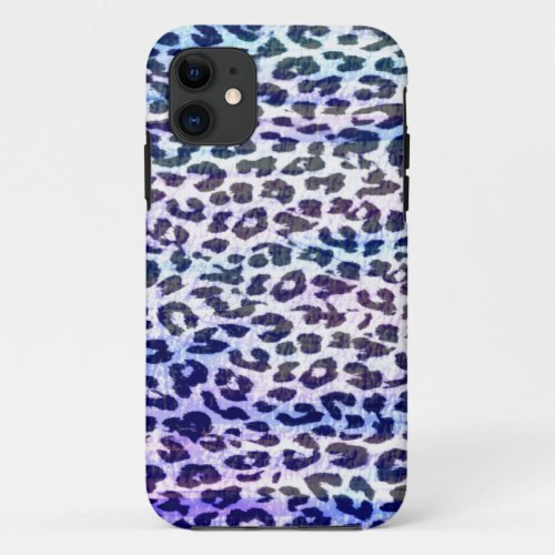 Animal print fur skin of leopard vintage 2 iPhone 11 case