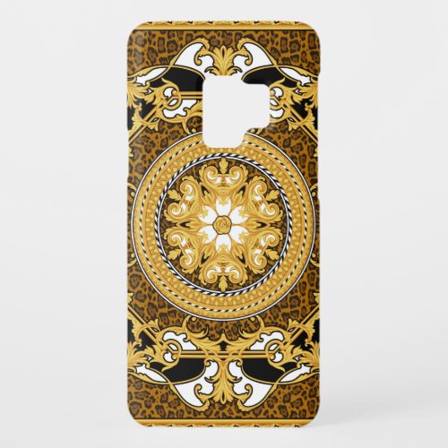 Animal Print Golden Scrolls Silk Case_Mate Samsung Galaxy S9 Case