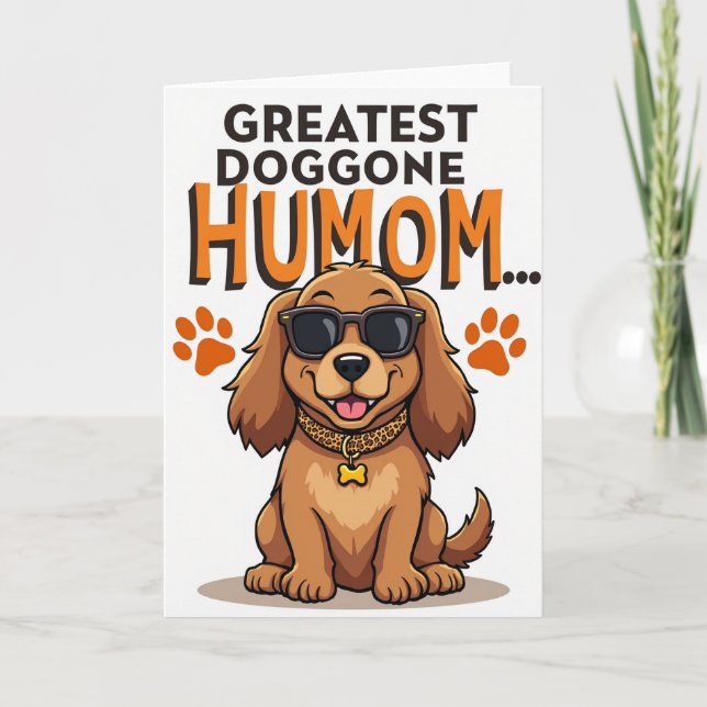 Animal Print Greatest Humom Card (Front)