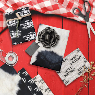 Animal Print Holy Cow Wrapping Paper Flat Sheets 3