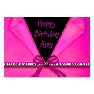 Hot Pink Black Sweet 16 Table Number Cards Zazzle Animal Print Hot Pink Black Folded Sweet 16 C8 Table Number