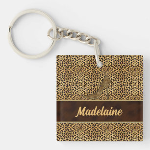 Animal Print in Cheetah for Her Keychain