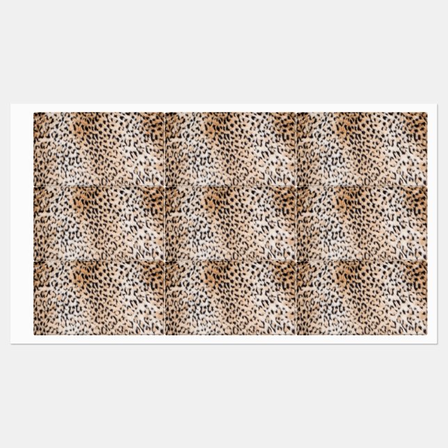 Animal Print Labels (Sheet)