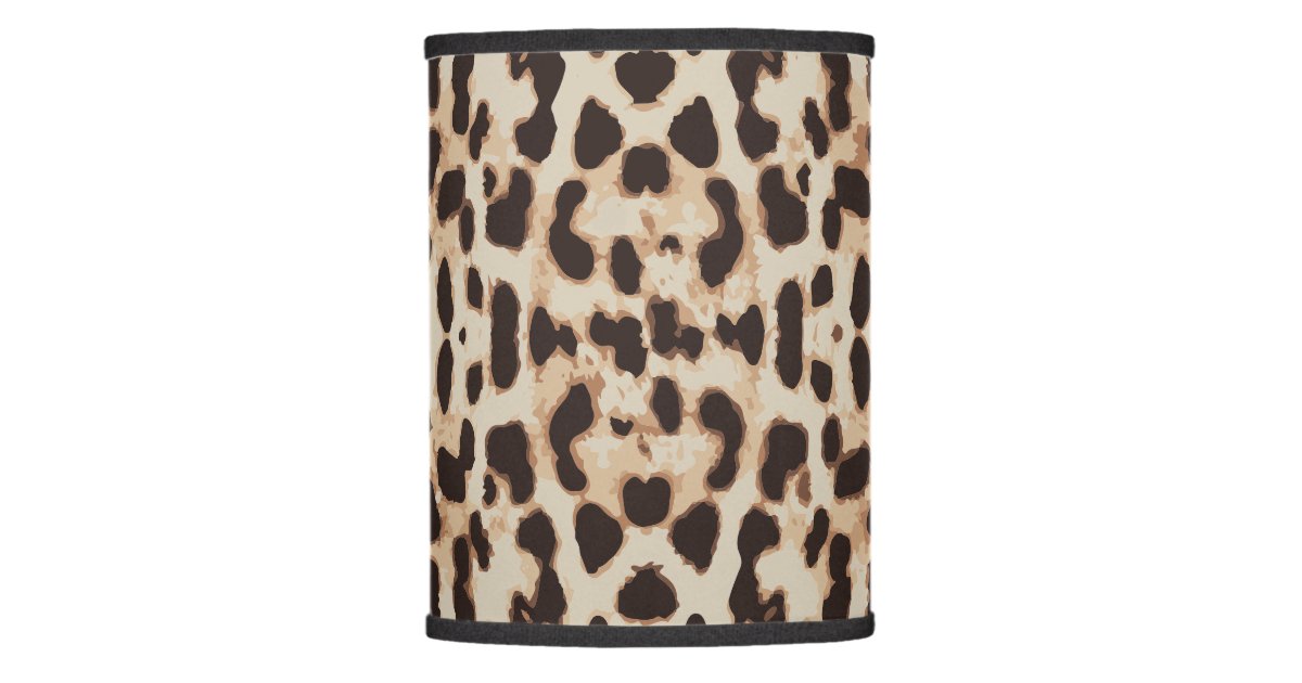 Leopard Print Shade Floor Lampshade Animal Table Lamp Green 